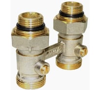 Узел нижнего подключения радиатора ЭФИ шарового типа, для двухтрубных, прямой, с ниппелем, НР15-3/4/е-конус 173113250