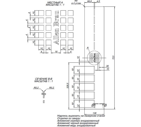 Накладка сифона ALLEN BRAU Infinity для поддона 160x90, цвет нержавеющая сталь 8.210N8-SS 00325531