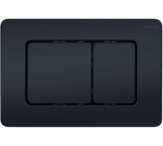 Панель смыва Aquatek KDI-0000040 (003D) нержавеющая сталь, черный матовый, клавиши квадрат 00000138104 1