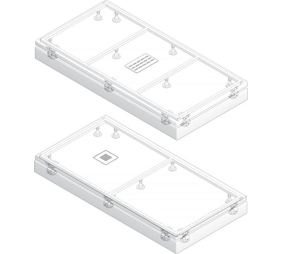 Экран Good Door ABS 1400x700 белый ЭЛ00065