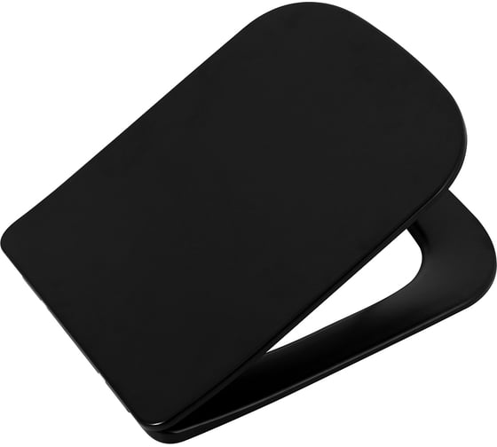 Сиденье BelBagno ARDENTE-C дюропласт, soft close, металлическое крепление, черное матовое, BB3202SC-MB