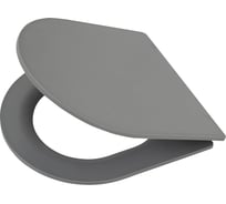 Сиденье BelBagno COLORATO дюропласт, soft close, металлическое крепление, серое матовое BB062SC-GR