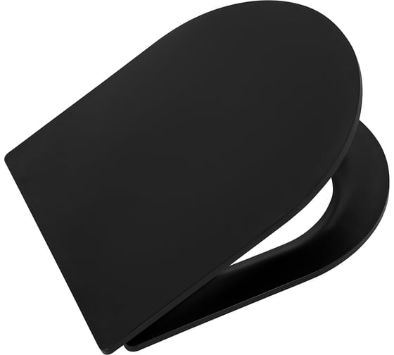 Сиденье BelBagno COLORATO дюропласт, soft close, металлическое крепление, чёрное матовое BB062SC-MB 1