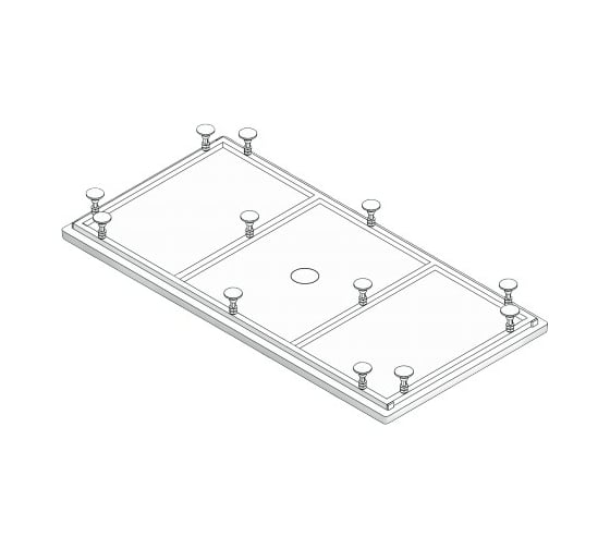 Экран Good Door ABS 1100x800 белый ЭЛ00135