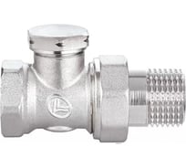 Отсекающий клапан DOUBLE-LIN радиаторный настроечный нижний прямой 1/2 (15/180) LL3017(1/2) LL3017(1/2")