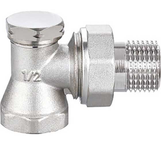 Клапан DOUBLE-LIN отсекающий Double Lin радиаторный настроечный нижний угловой 1/2 LL3018(1/2") 1