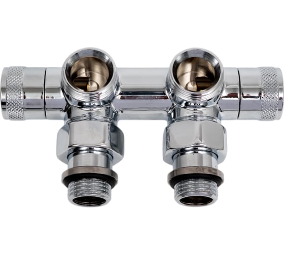 Угловой узел SR Rubinetterie Tondera 50 мм, запорный 1/2"х3/4" Е, хром 0699-1500C0E0