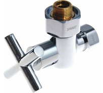 Угловой кран-вентиль SMT ручка крест, хром, 3/4х1/2 г/ш, 1 шт 8470SCH0405