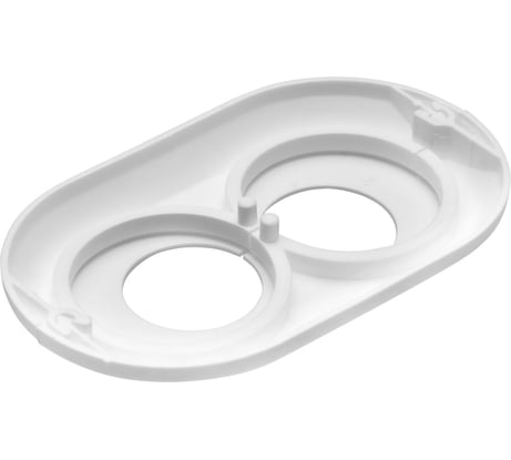 Чашка декоративная отражатель MasterProf 25-28 мм, 115х70х12 мм, двойная эксцентриковая вставка, пластик, белая ИС.131448