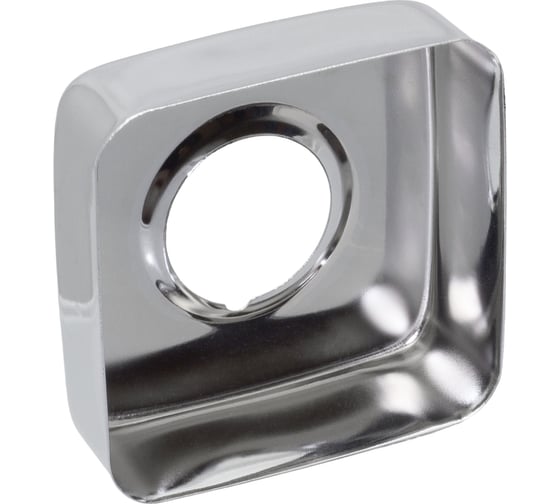 Декоративная чашка отражатель MasterProf 3/4", 60х25х20мм, квадрат, нерж, хром ИС.131442