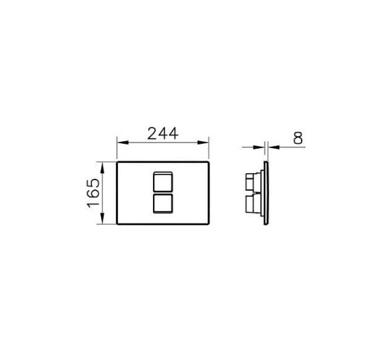Панель системы смыва Vitra Twin 748-0101