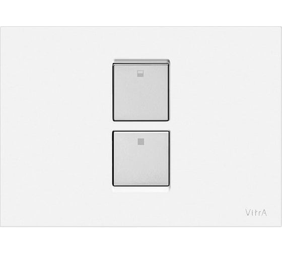 Панель смыва Vitra Uno круглые кнопки, глянцевый хром для инсталляций 720-0280EXP