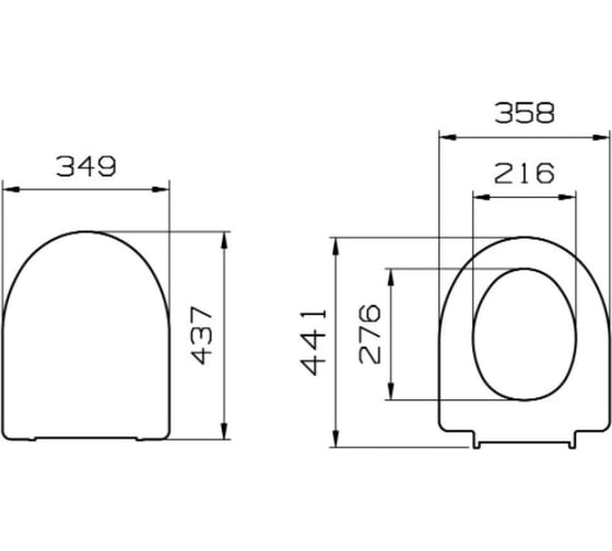 Сиденье для унитаза Vitra Form 500 микролифт 97-003-009
