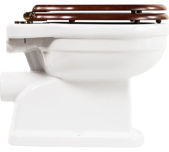 Деревянное сиденье BelBagno BOHEME орех, Soft close металлическое крепление, петли золото BB115SCW-ORO