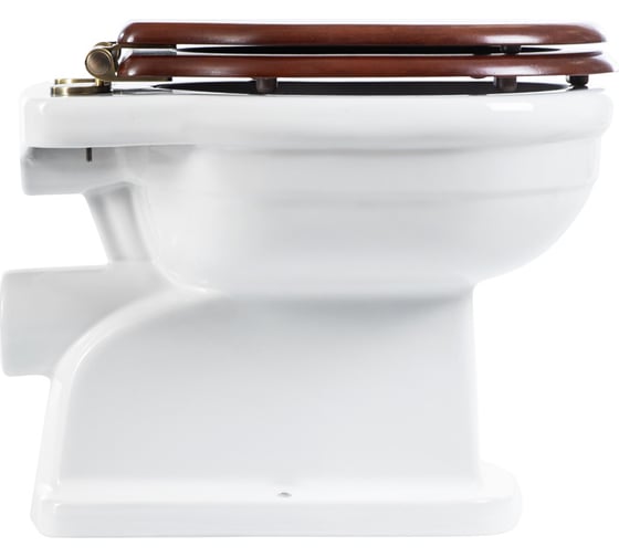 Деревянное сиденье BelBagno BOHEME орех, Soft close металлическое крепление, петли бронза BB115SCW-BRN