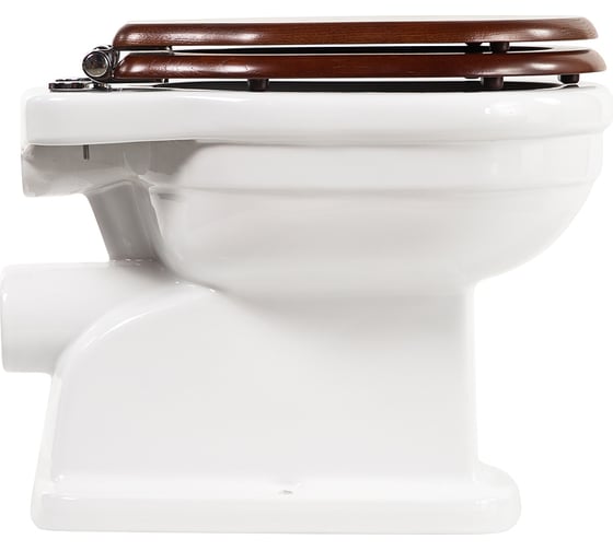 Деревянное сиденье BelBagno BOHEME орех, Soft close металлическое крепление, петли хром BB115SCW-CRM