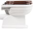 Деревянное сиденье BelBagno BOHEME орех, Soft close металлическое крепление, петли хром BB115SCW-CRM 2