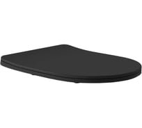 Сиденье с микролифтом AQUEDUTO AQD OVO/CONE, черный матовый OVO/CON0440