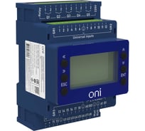 Модуль ONI ПЛК 150 ЦПУ 18 UI 6 UIO 2 UO 7 DO 24В DC с экраном PLC-150-CPU-18U15U-1D