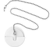 Набор: держатель для пробки, пробка с латунной цепочкой 50 см СУПРИМПЛАСТ белый 1NDVR4524_02_02Z50H