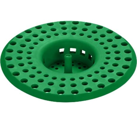 Ситечко для раковины, мойки СУПРИМПЛАСТ зеленое 1SDRM66_07H
