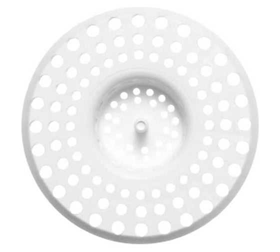 Ситечко для раковины, мойки СУПРИМПЛАСТ белое 1SDRM66_02H