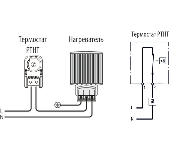 Промышленный термостат Plastim NC контакт PTHT
