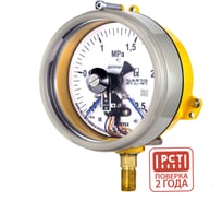 Манометр электроконтактный взрывозащищенный Физтех ДМ2005ф Сг 1Exd исп V 0-2,5 МПа кт.1,5 d.160 IP54 M20_1,5 РШ 4687205623089