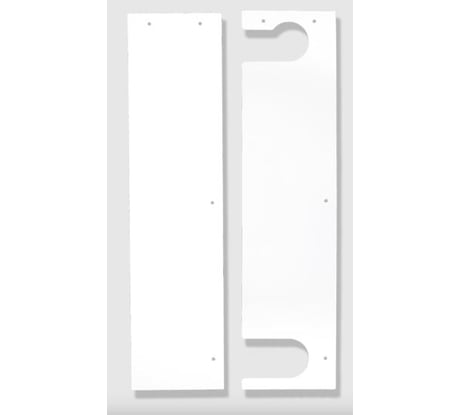 Комплект боковин для экрана ООО СКП белые БРЧ-003Б