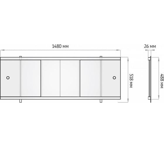 Экран под ванну Alavann Оптима Decor 150 эвридика ALV0529020