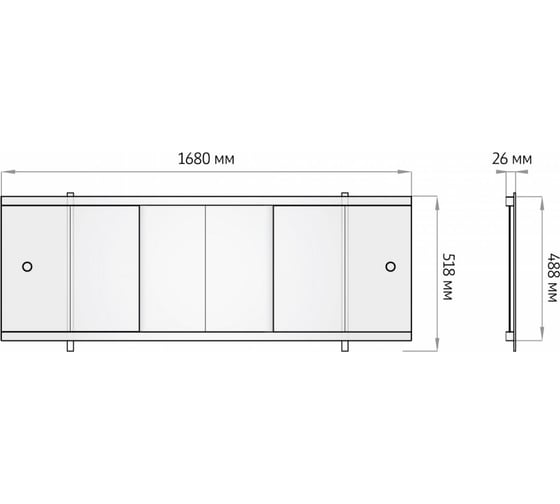 Экран под ванну Alavann Оптима Decor 170 импрессион ALV0530010