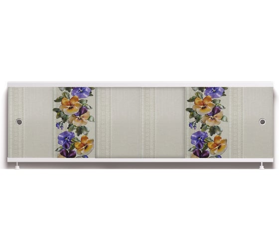 Экран под ванну Alavann Оптима Decor 170 анютины глазки ALV0530007 1