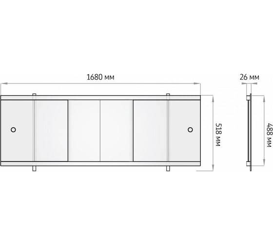 Экран под ванну Alavann Оптима Decor 170 анютины глазки ALV0530007