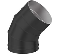Колено 3-х секционное Металлик и Ко 135x150, AISI 430 0.80, RAL 9005, терм. о О0000115989