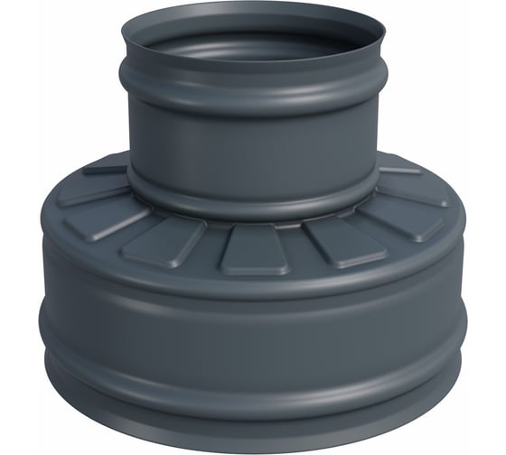 Оголовок без зонта Металлик и Ко 210x150, Оц 0.50 AISI 430 0.50, конденсат, RAL 7024 п о О0000082290 1