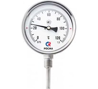 Термометр РОСМА БТ-52.220 (-30-70С) ДК100 L=100 G1/2, коррозионностойкий, 1.5 D070-02890