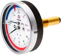 Термоманометр РОСМА ТМТБ-41Т.2 (0-120С) (0-1.6МПа) ДК100 L=64, G1/2, класс точности 2.5 D070-03303
