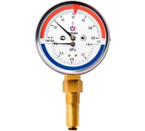 Термоманометр РОСМА ТМТБ-41P.1 (0-150С) (0-1.6MПa) ДК100 L=46, G1/2, класс точности 2.5 D070-01367