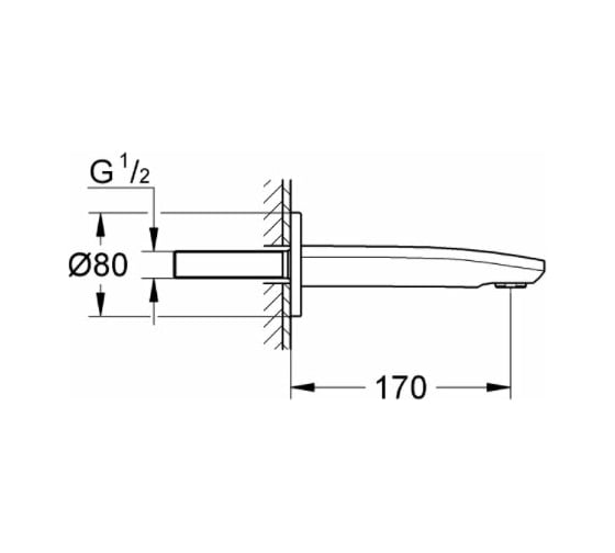Излив для ванны Grohe Eurostyle Cosmopolitan 13276002