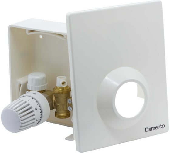 Регулировочный монтажный короб для теплого пола Damento Clima с термостатическим клапаном Clima А7-28 022999 1