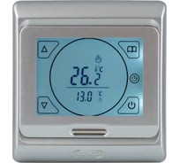 Терморегулятор программируемый Warmcoin W91 серебро Термостат_W91_silver