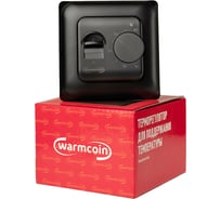 Терморегулятор механический Warmcoin W70 черный матовый Термостат_RTC_70.26_черный матовый