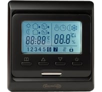 Терморегулятор программируемый c Wi-Fi) Warmcoin W51 черный матовый W51_ЧЕРН_МАТОВЫЙ_WiFi