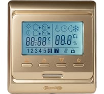 Терморегулятор программируемый Warmcoin W51 золото W51_gold