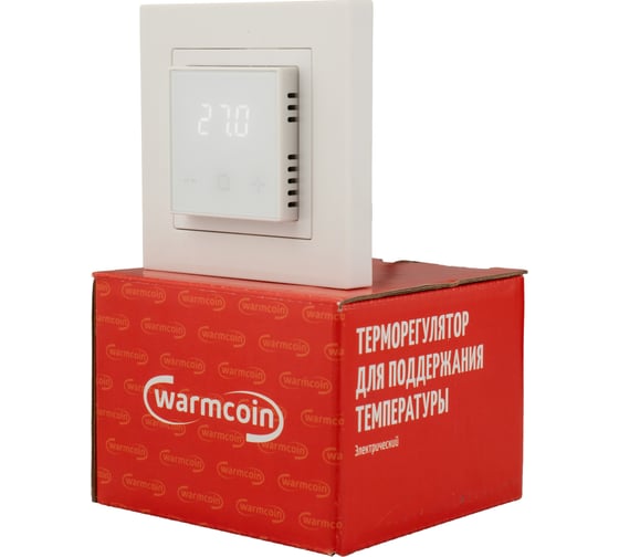 Терморегулятор программируемый c Wi-Fi Warmcoin W400i белый W400i_WIFI_белый