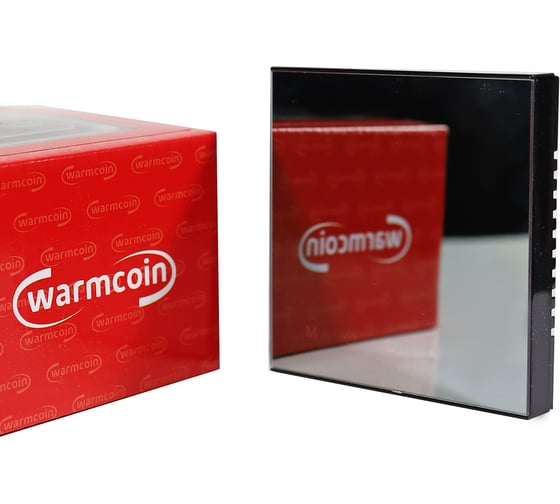 Терморегулятор программируемый c Wi-Fi Warmcoin W200 Mirror черный W200_WIFI_черн_зерк