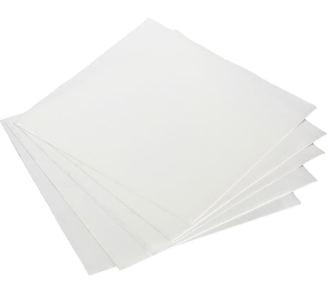 Фторопласт HIMPT Ф-4 листовой 5 ±1.0 мм (500x500 мм, 2,9 кг) ШТ 00-00021156