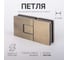 Петля для душевой кабины SERVICE PLUS стекло-стекло с крышками, бронза, латунь H5403-BRZ/brass 2