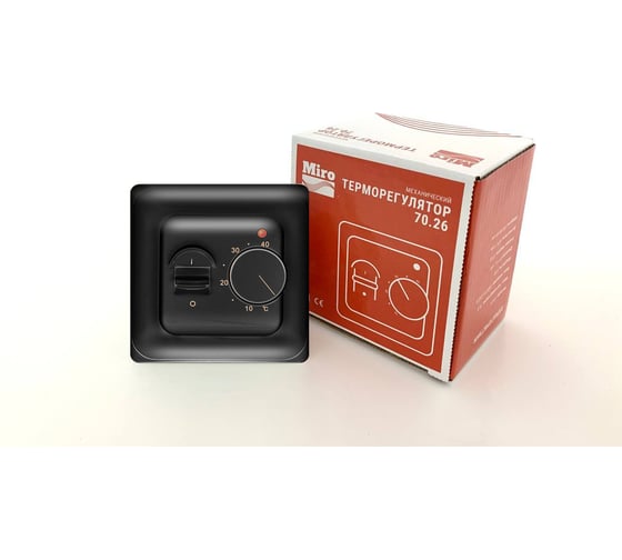 Терморегулятор Miro RTC 70.26 (black) 2473