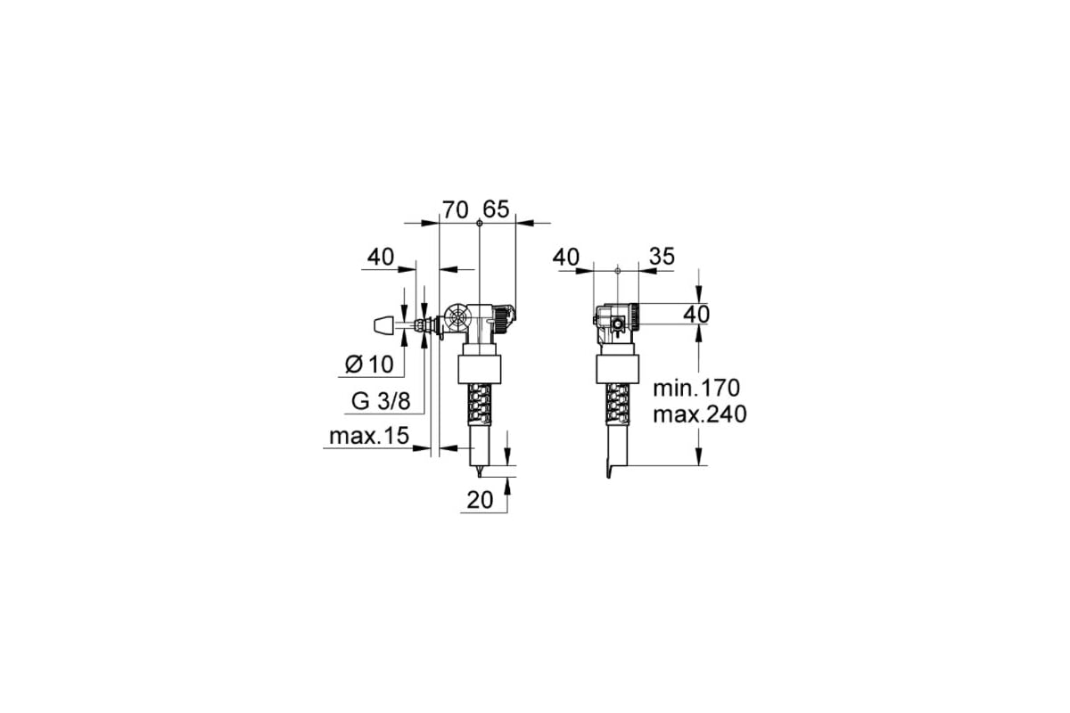 Наполнительный клапан grohe 37095000